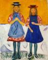 Edvard Munch: Két lány kék kötényben